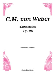 Concertino Opus 26 in E Flat Major CLARINET cover
